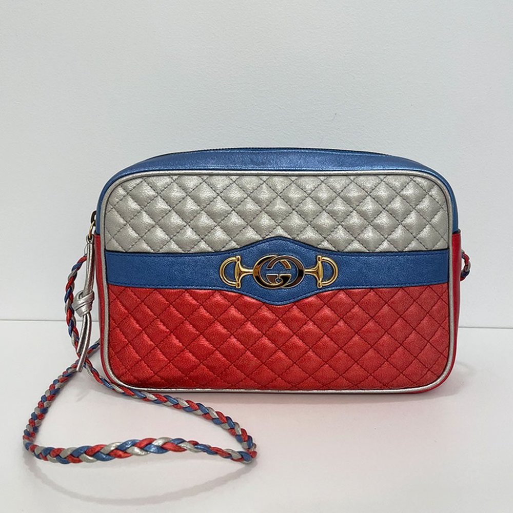 NEW Archive Gucci Laminated Nappa Shoulder Bag